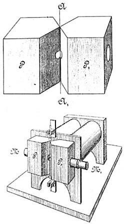 First design of string galvanometer B&W