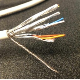 cable is fully shielded with each pair having an individual foil shield which is made of Aluminium